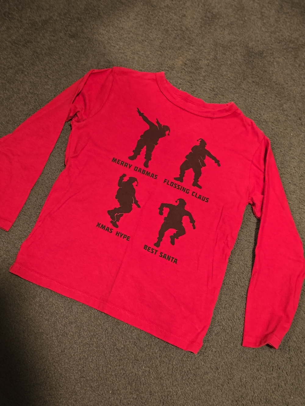 Place Red Long-Sleeve Holiday Graphic Tee